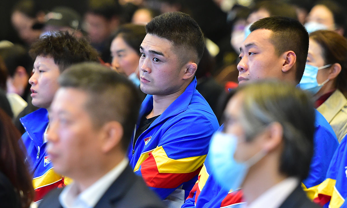 2021年10月30日,辽宁省沈阳市,2021全运会辽宁省冠军运动员见面会举行