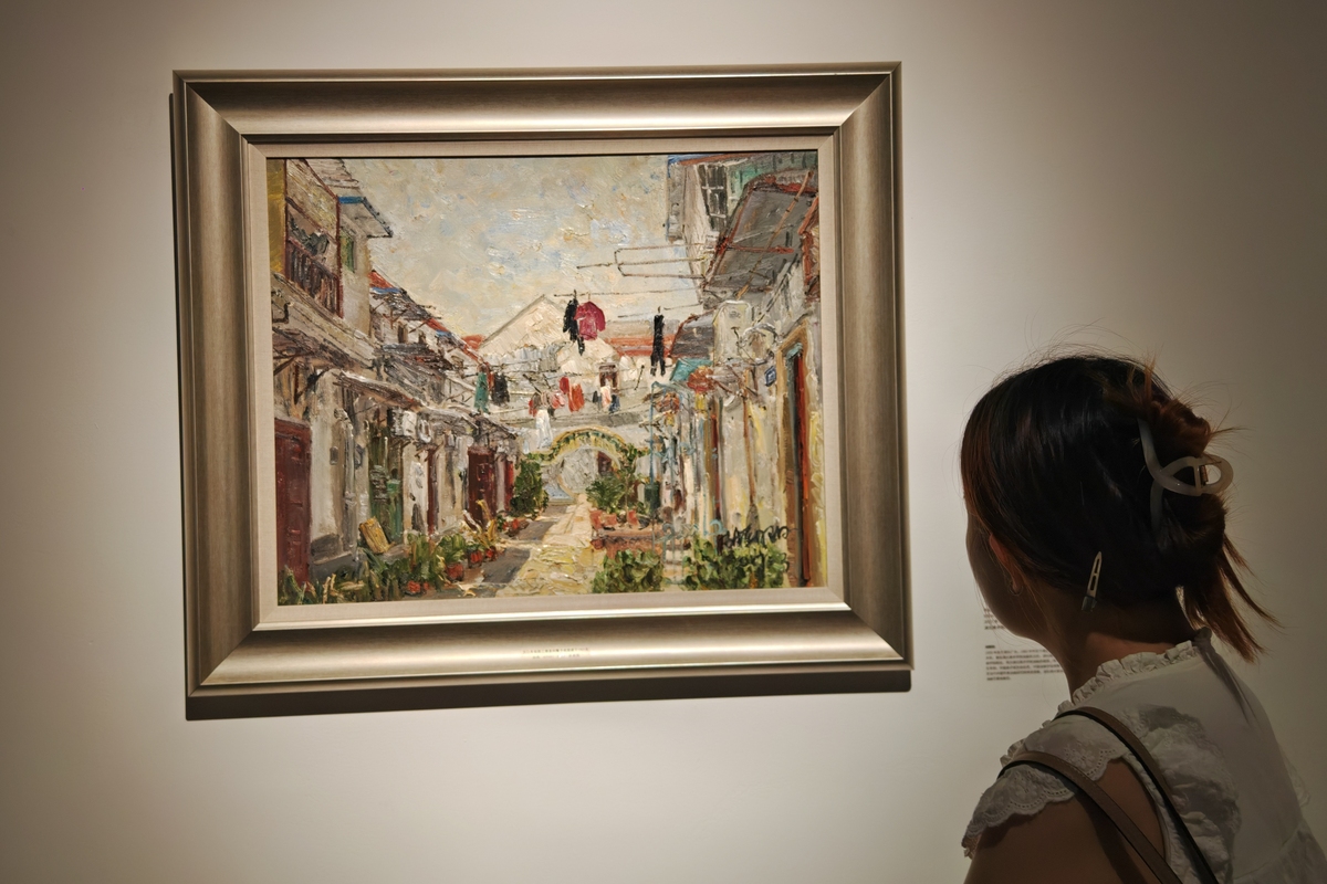 《夜市》油画：繁华景象，细腻笔触，获奖力作