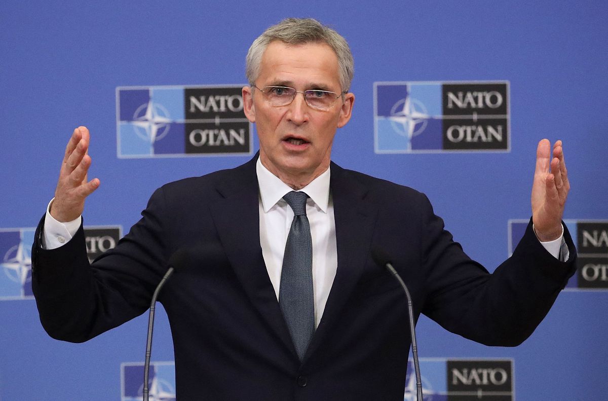 当地时间2021年3月16日,比利时布鲁塞尔,北大西洋公约组织(nato)在布
