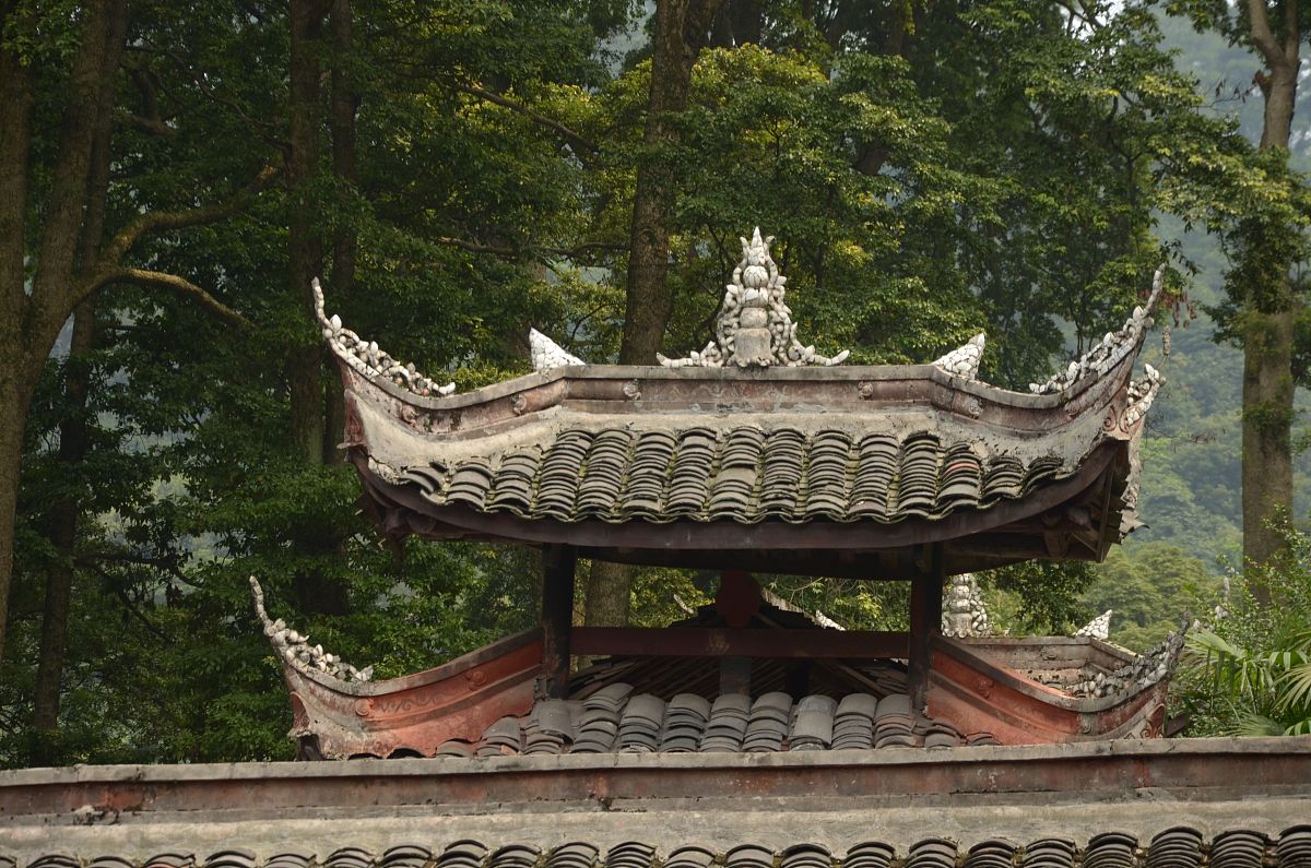 2015年08月12日,四川省眉山市的伏虎寺,又称伏虎禅院,神龙堂,虎溪精舍