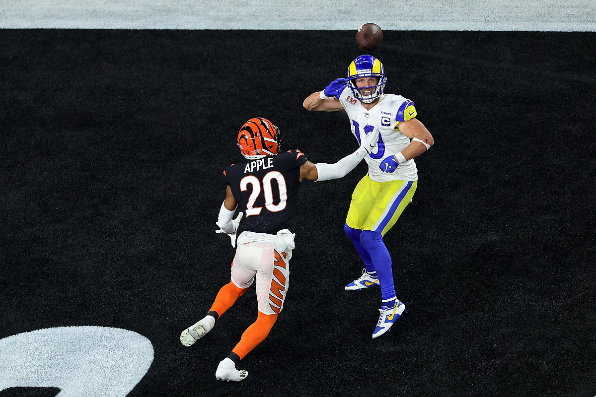 inglewood, california - february 13: cooper kupp #10 of the los 