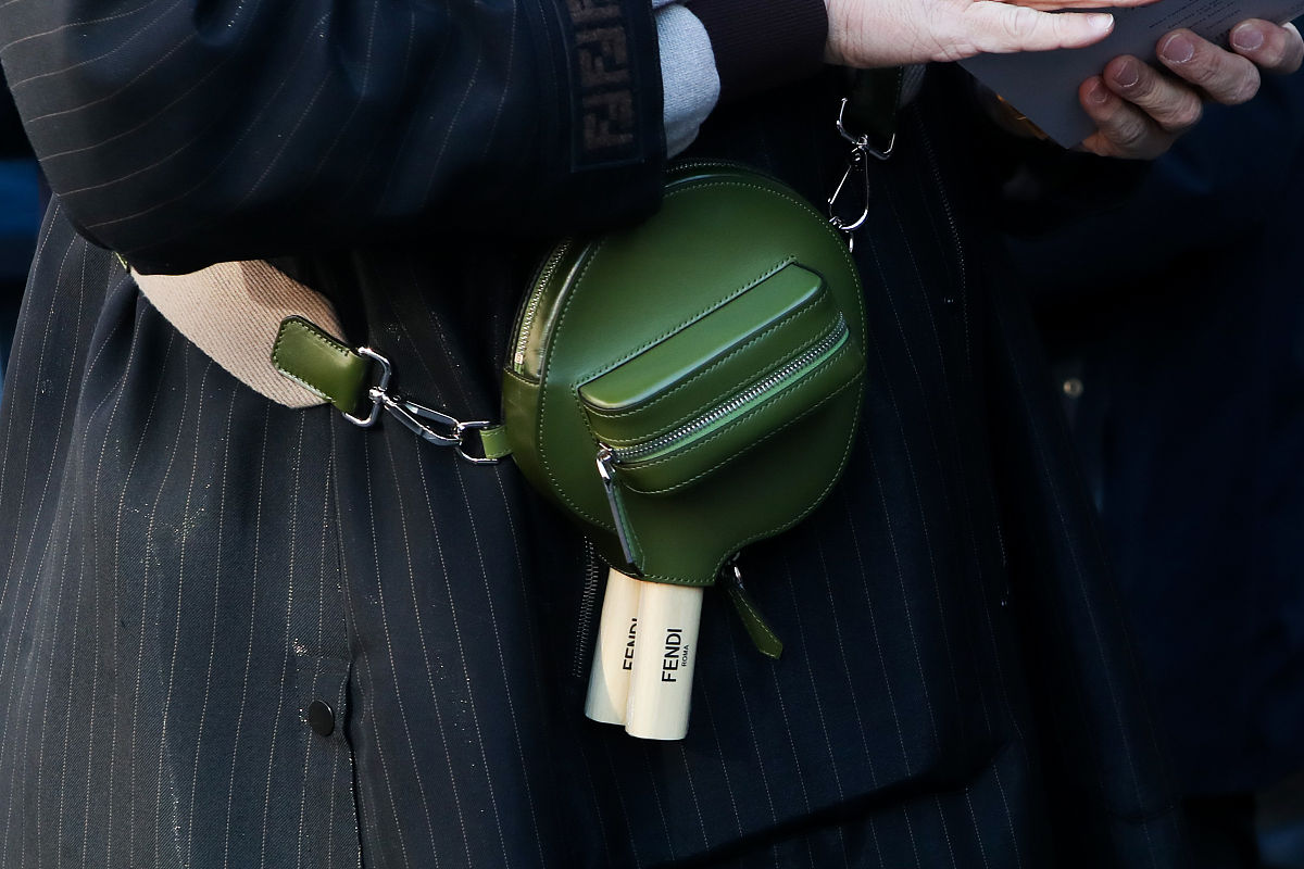 当地时间2022年1月15日,米兰,2022秋冬米兰男装周:fendi 明星观秀.a g