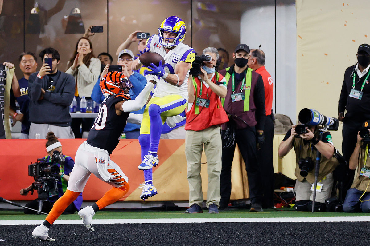 inglewood, california - february 13: cooper kupp #10 of the los 