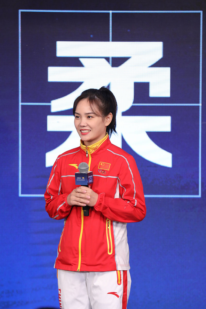 2021年10月18日,北京,冬奥冠军李坚柔出席品牌活动李坚柔