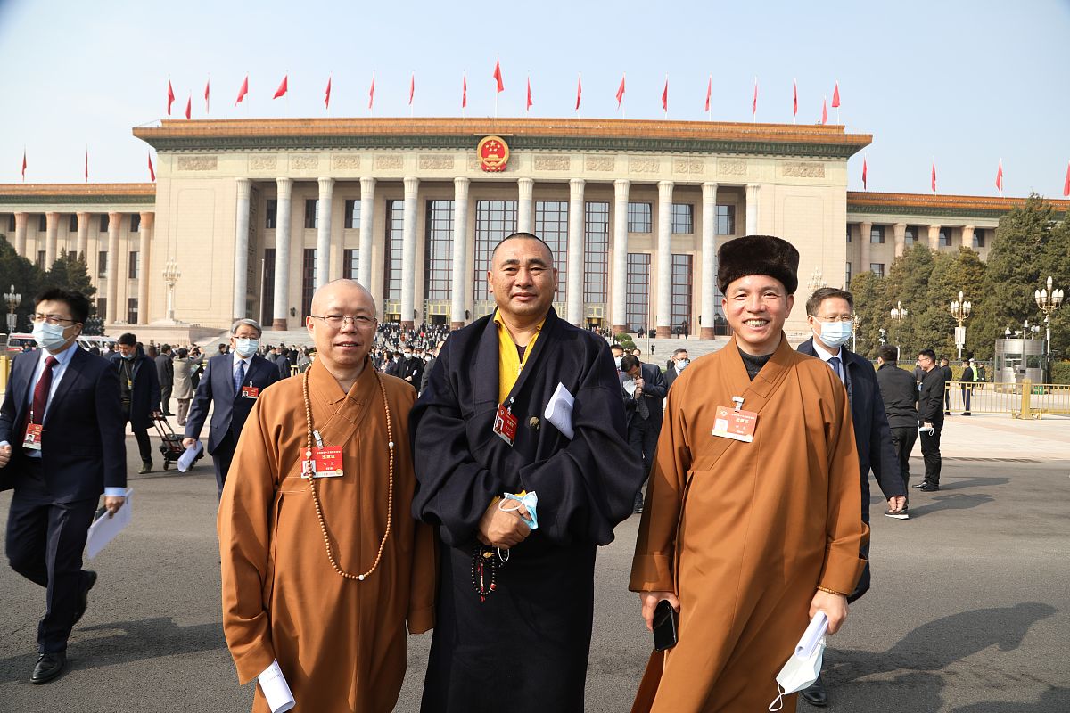 2021年3月7日,北京,全国政协十三届四次会议在北京人民大会堂举行第二