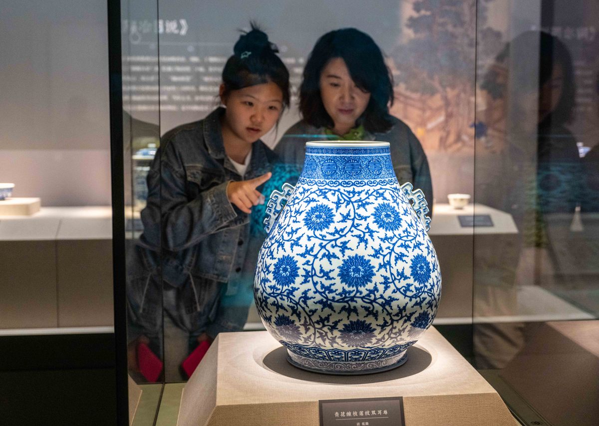 非物质文化青花瓷器宣传目的