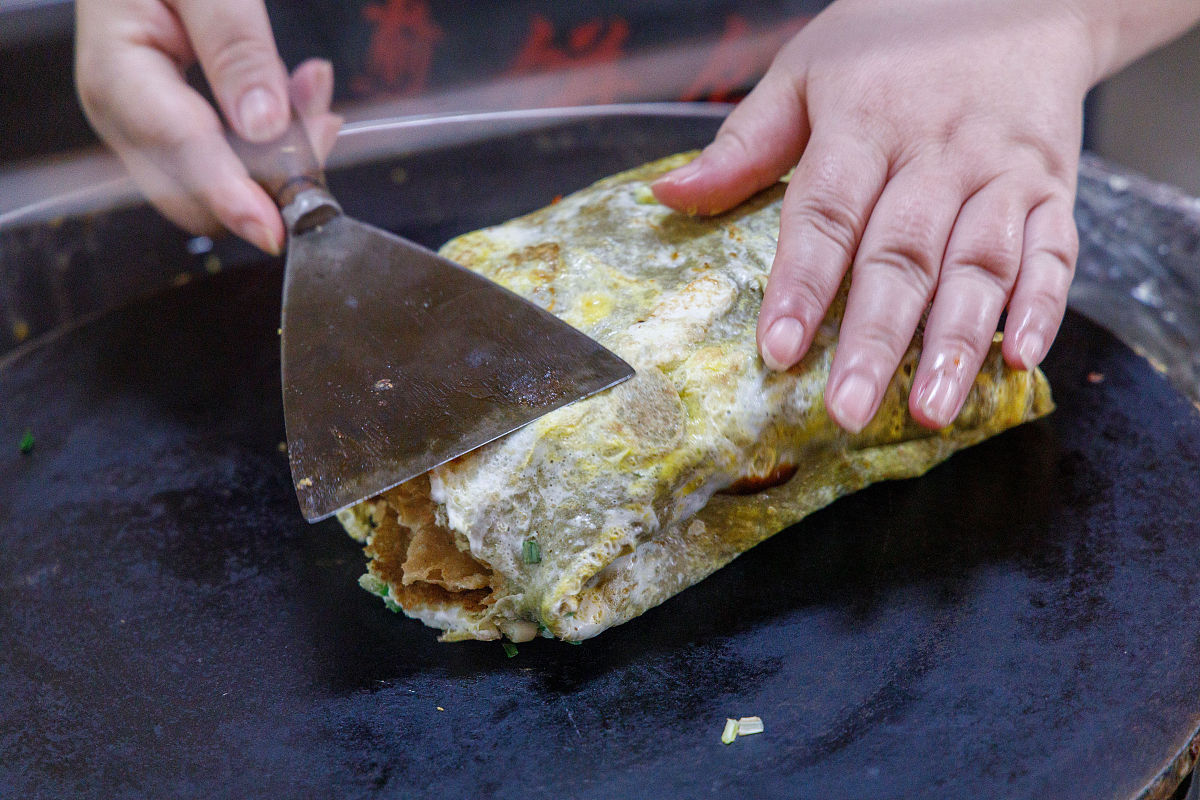 买的冷冻鸡蛋灌饼怎么煎，