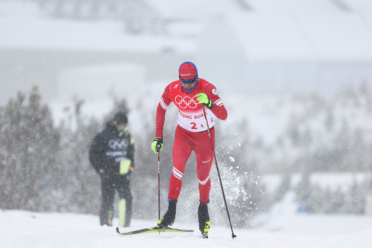 2022年2月13日,张家口,2022北京冬奥会越野滑雪男子4×10km接力赛况及