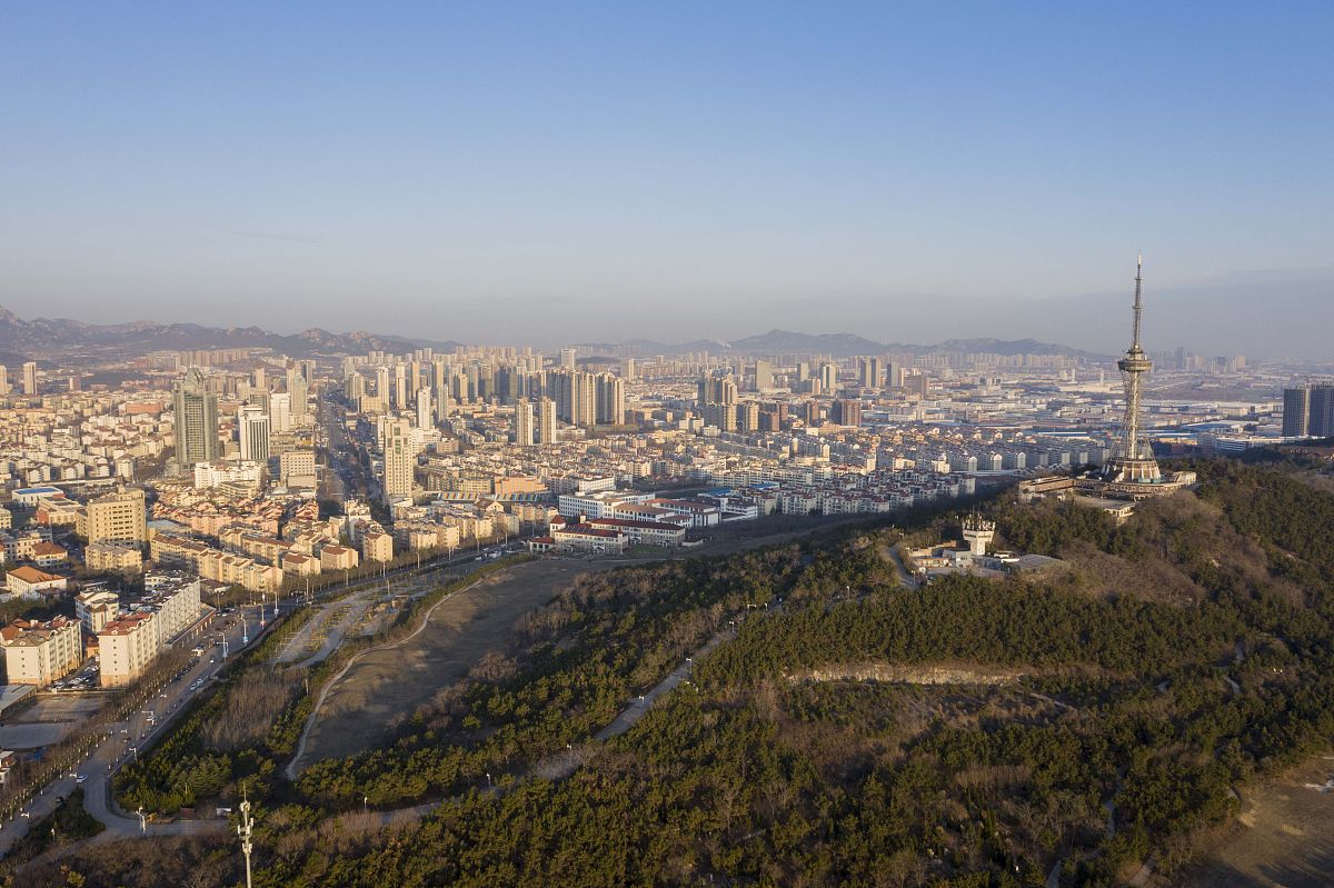 2020年2月27日早晨,国家级山东青岛西海岸新区洋溢着生机和活力.