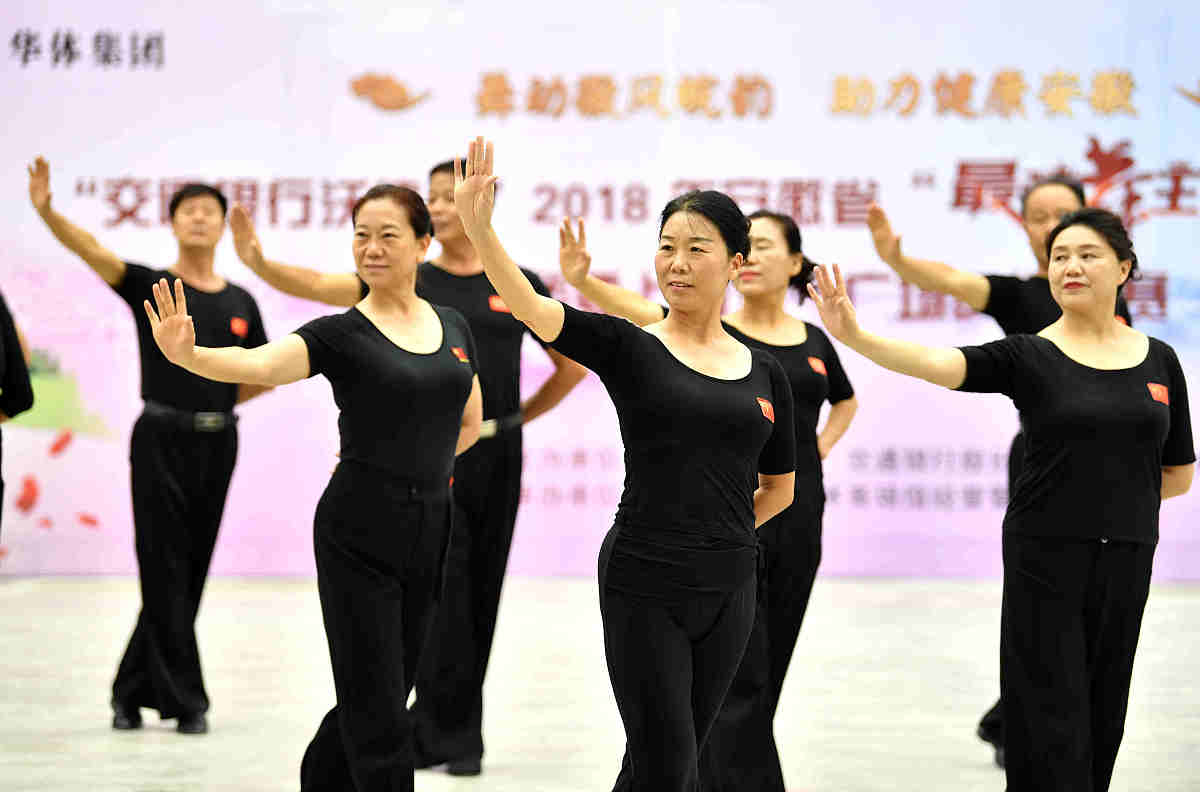 北体大广场舞第四套分解动作 帮我用300字描述