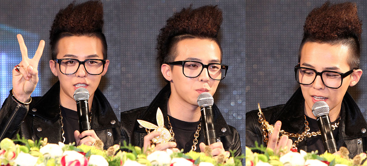 2010年12月14日,首尔,bigbang成员举行了新专辑《gd&top》网络新闻发