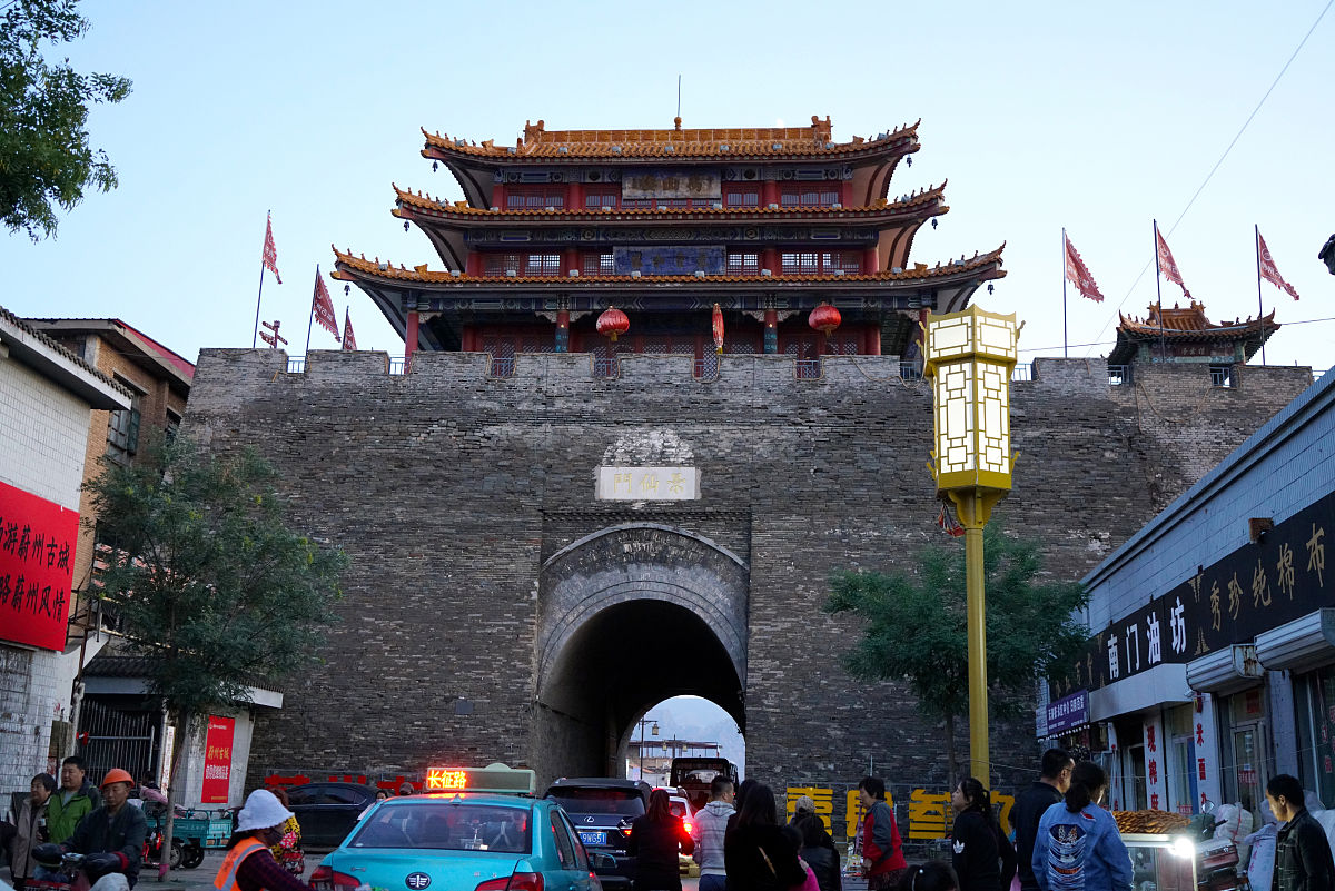 2019年10月5日,河北蔚县,古城及南安寺塔.蔚县古城,位于河北省张家口