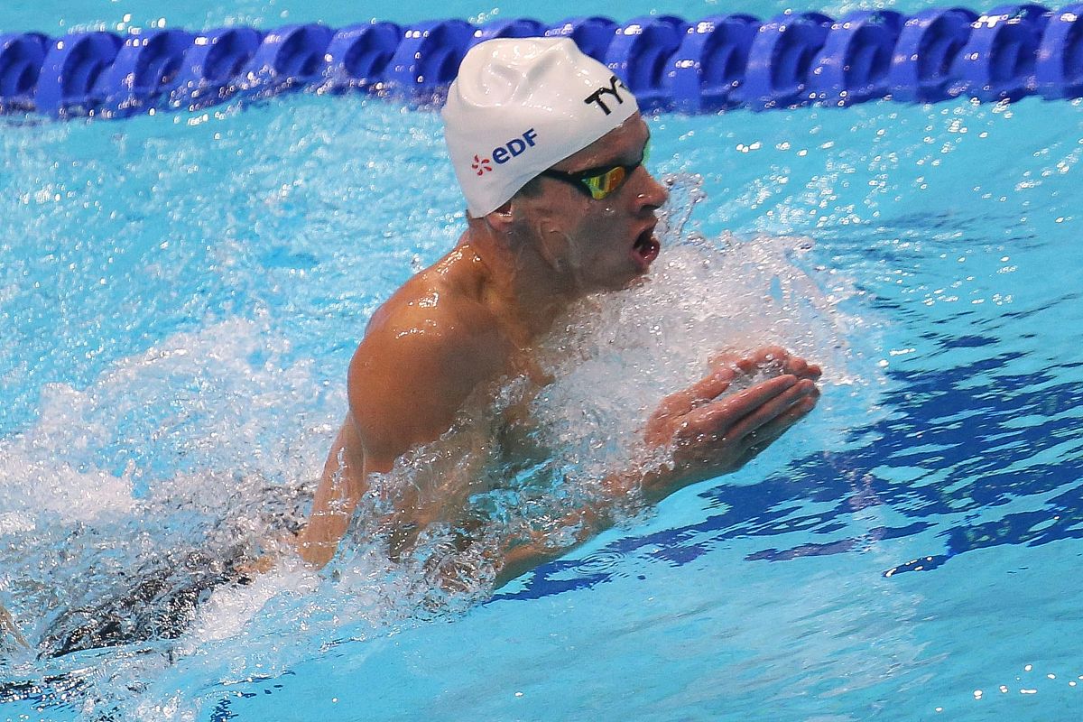 laurent lairys/maxppp -  emilien mattenet of france series 400 m