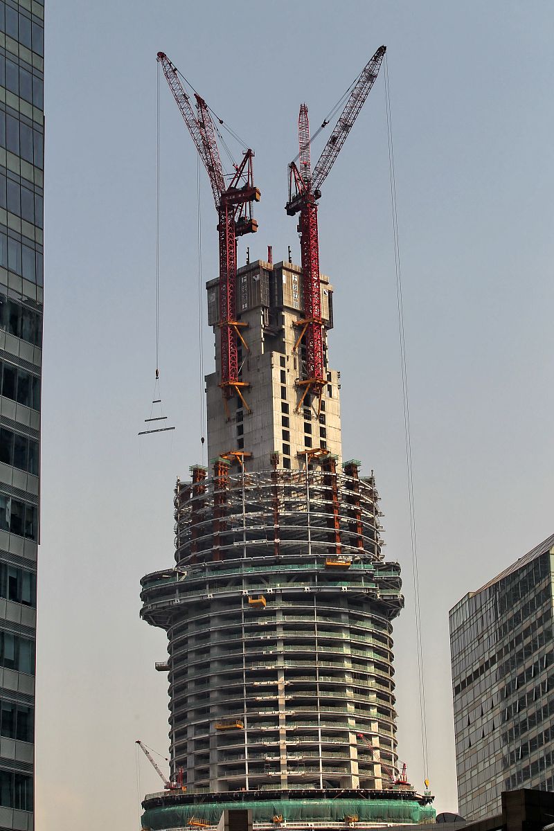 上海中心大厦造楼机工作原理揭秘