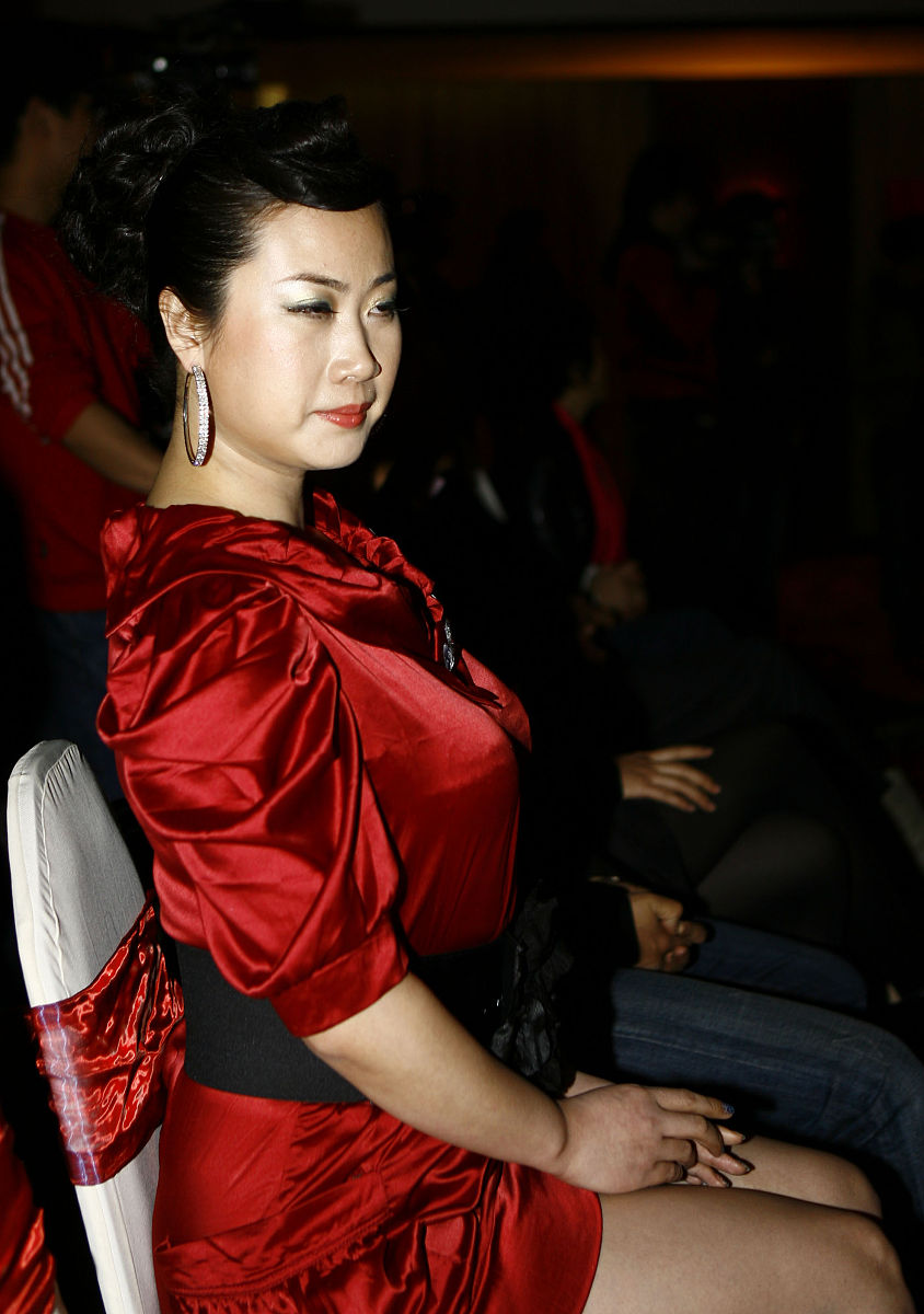 2010年2月28日,北京,首部涉及精神病题材电影《a面b面》发布会.芙蓉姐