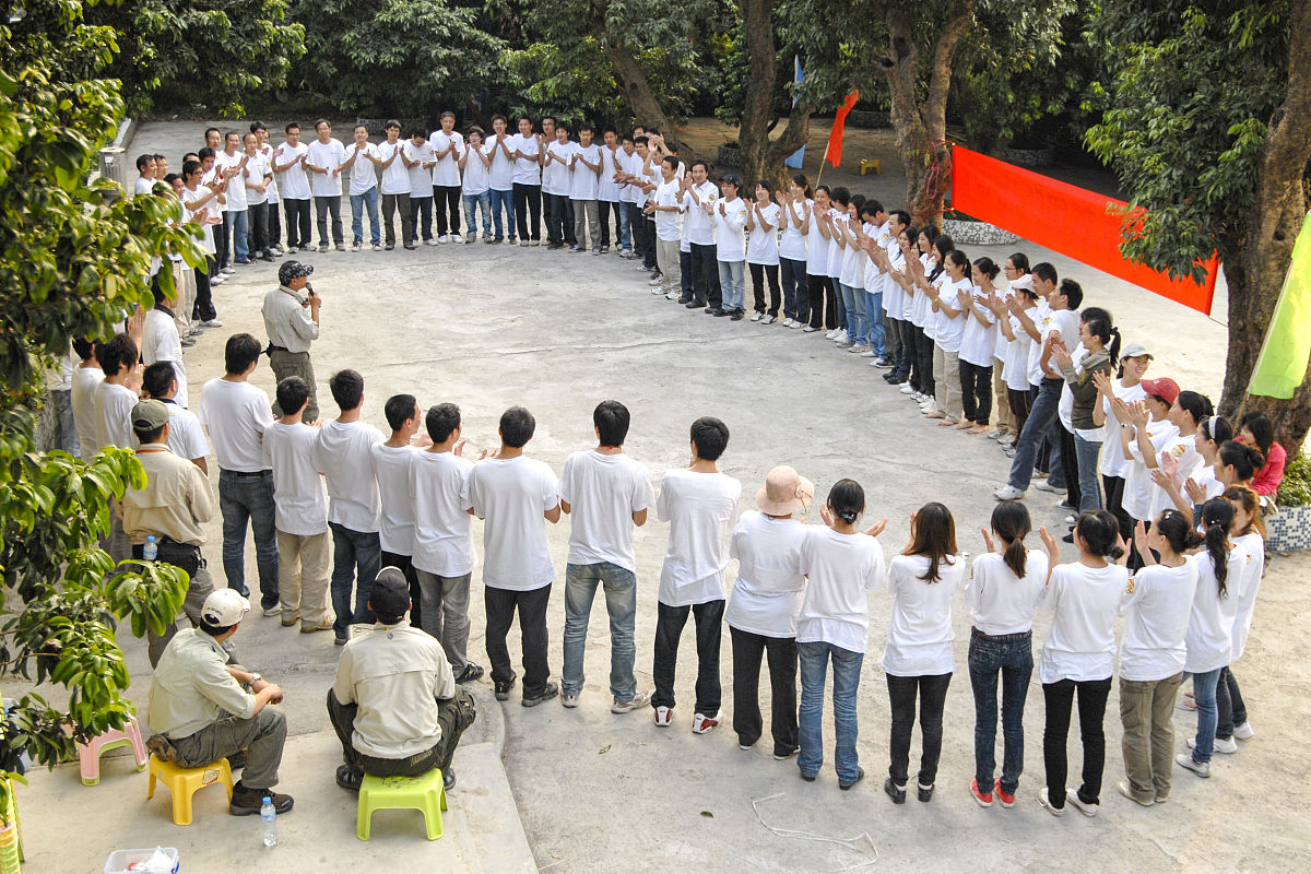 团建队名和口号：顺势而为，同心协力！