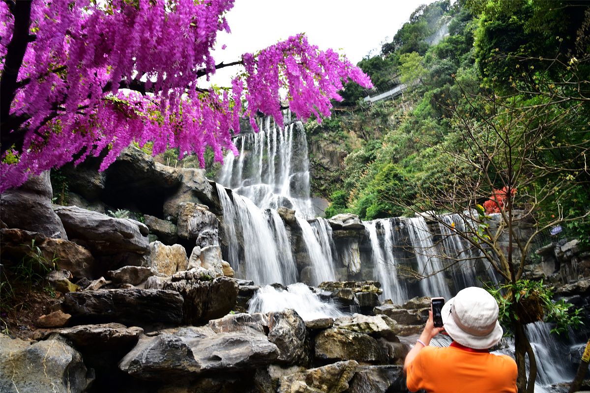 春日登山，瀑布、鲜花、人潮，一次难忘的户外体验！