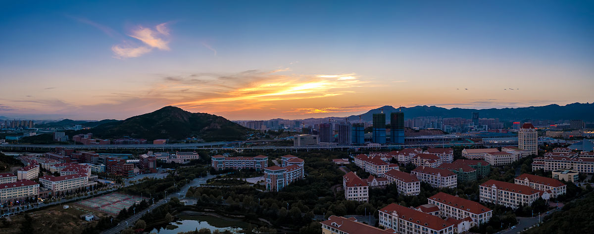 2020年6月12日,青岛,中国海洋大学崂山校区雪后校园风光.