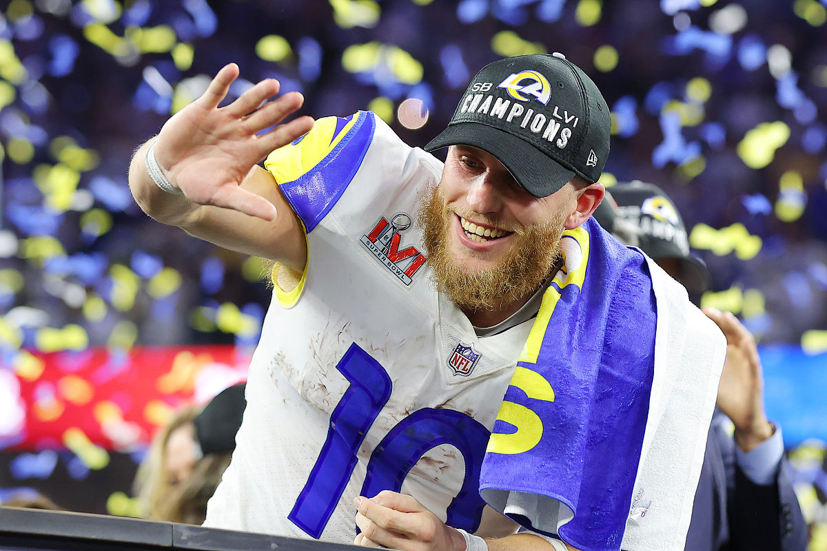 inglewood, california - february 13: cooper kupp #10 of the los 