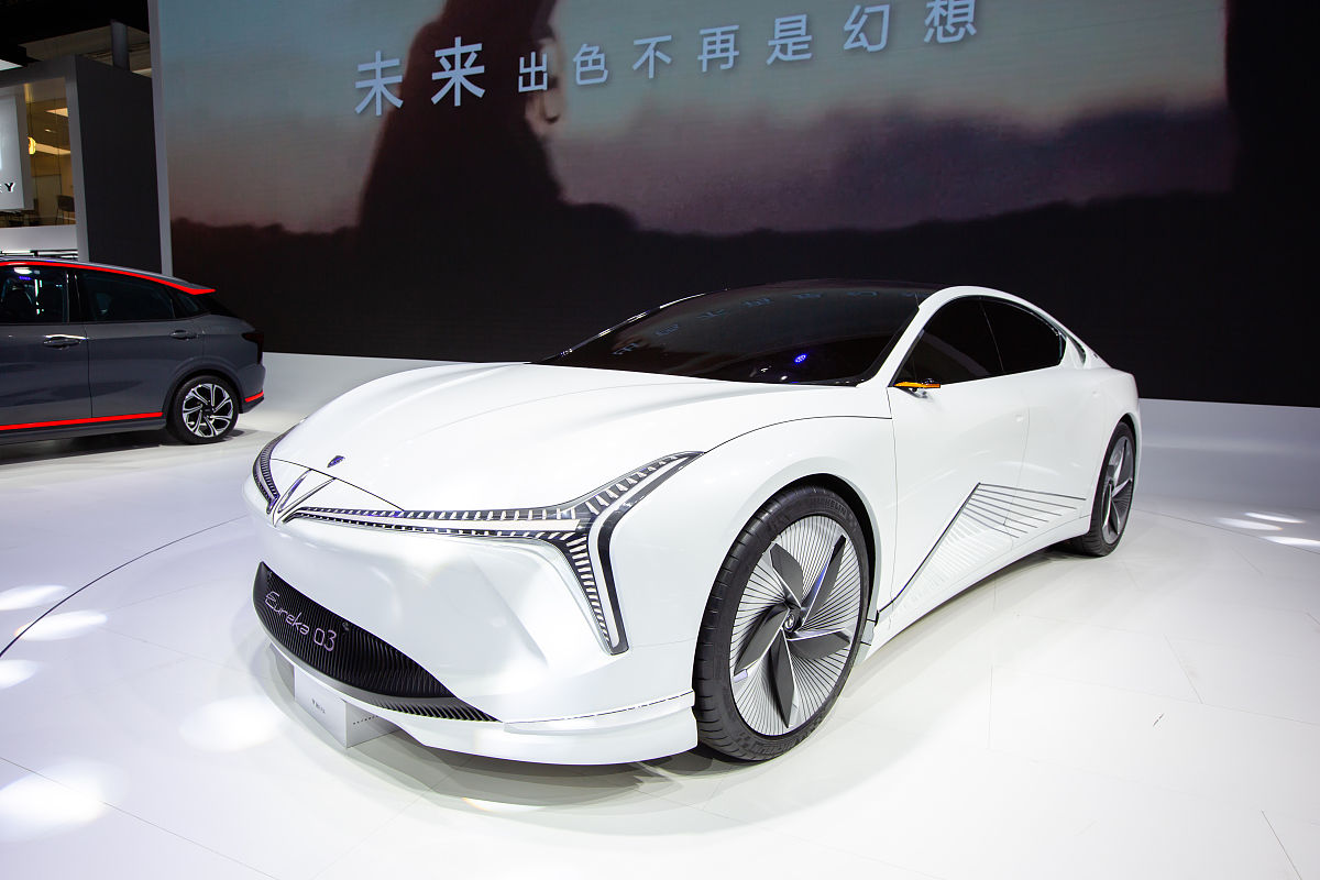 2020年10月2日,北京车展哪吒eureka 03概念车全球首发.