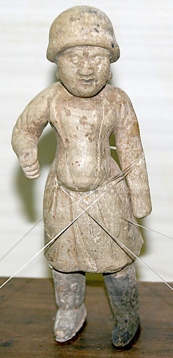 2007年08月08日,中国,唐代陶南海人俑