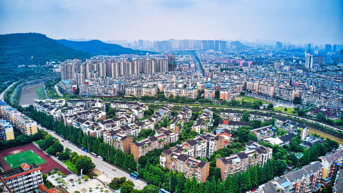 2019年6月25日,四川南充,阆中古城全景.阆中古城是