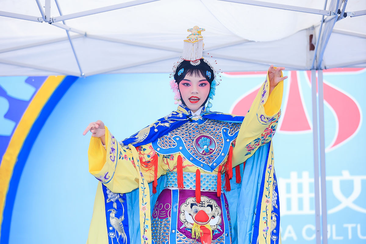 2021年10月6日,北京园博园,第五届中国文化戏曲周演出现场.