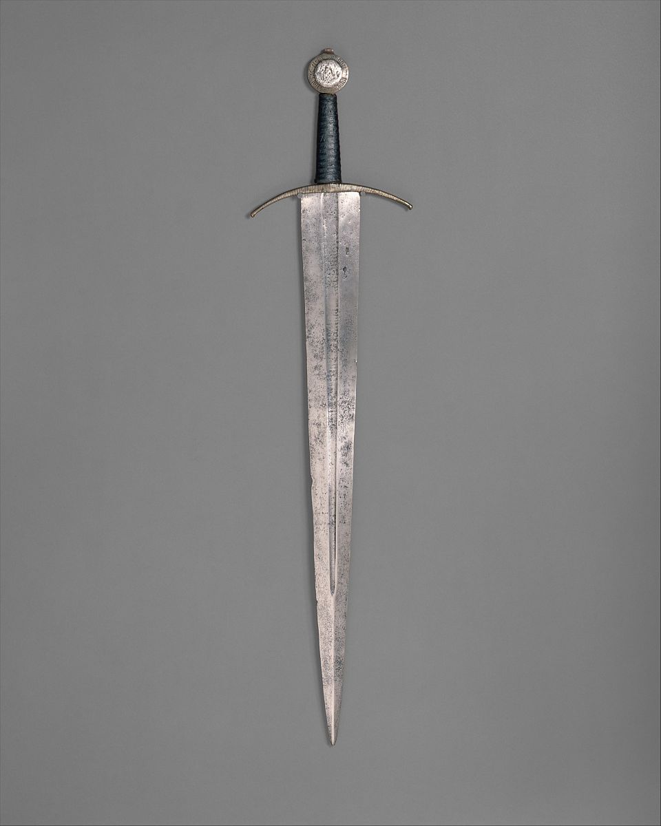sword, western european, circa 1400. artist unknown. (photo by h