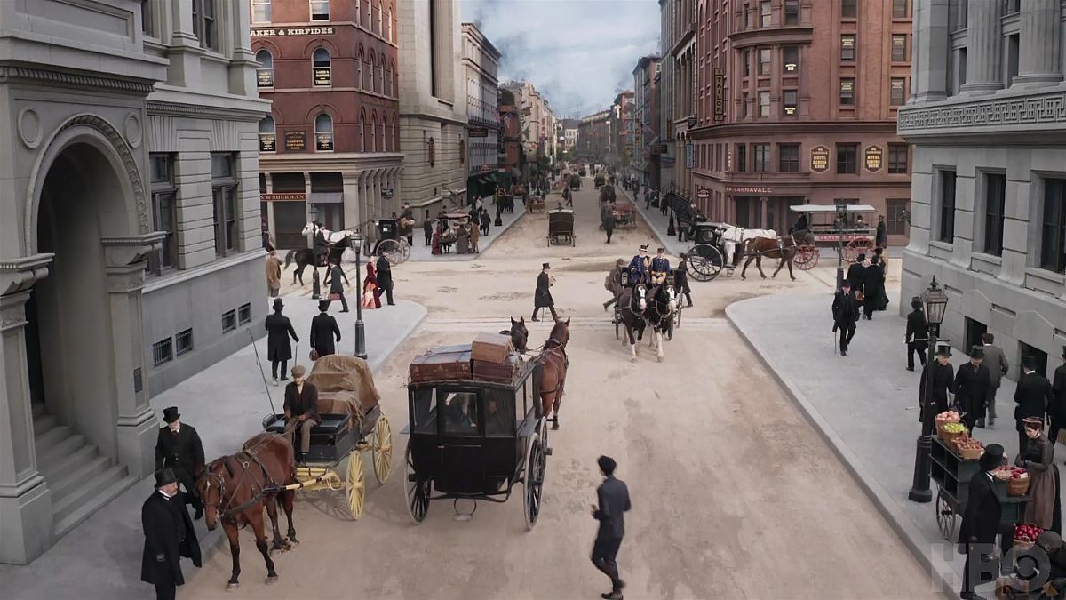 当地时间2022年3月25日,美国,热播美剧《镀金时代》(the gilded age)
