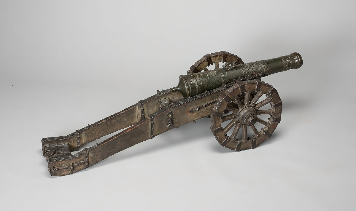 model field cannon with carriage, netherlands, circa 1600. artis