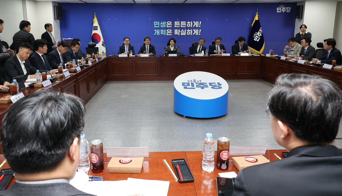 当地时间2026年3月30日,韩国首尔,共同民主党韩贞爱长