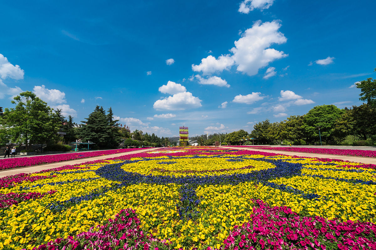 以花卉为主题结合古建筑为旅游路线的优势