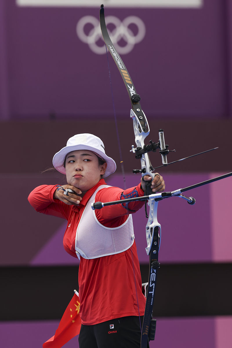 2021年7月30日,日本,2020东京奥运会射箭女子个人1/8淘汰赛赛况.tokyo