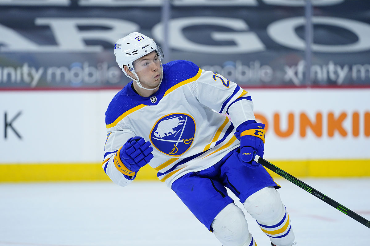 2021年3月9日,美国,20/21nhl常规赛,水牛城军刀vs费城飞行者.buffalo 