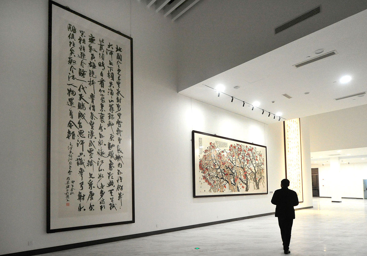 2017年12月30日,上海,位于宝山区宝安公路上的"龙现代艺术馆"当晚首次