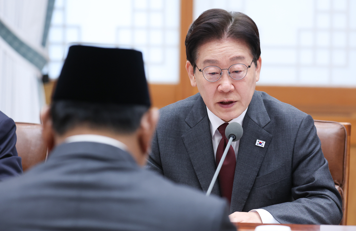 当地时间2026年4月1日,韩国首尔,韩国总统李在明在的.