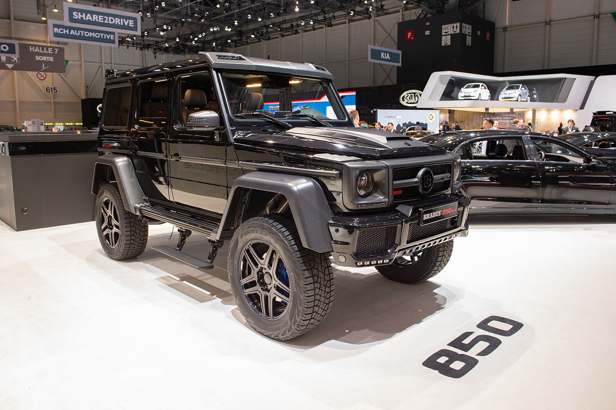 geneva, switzerland - march 06: brabus 850 is displayed during t