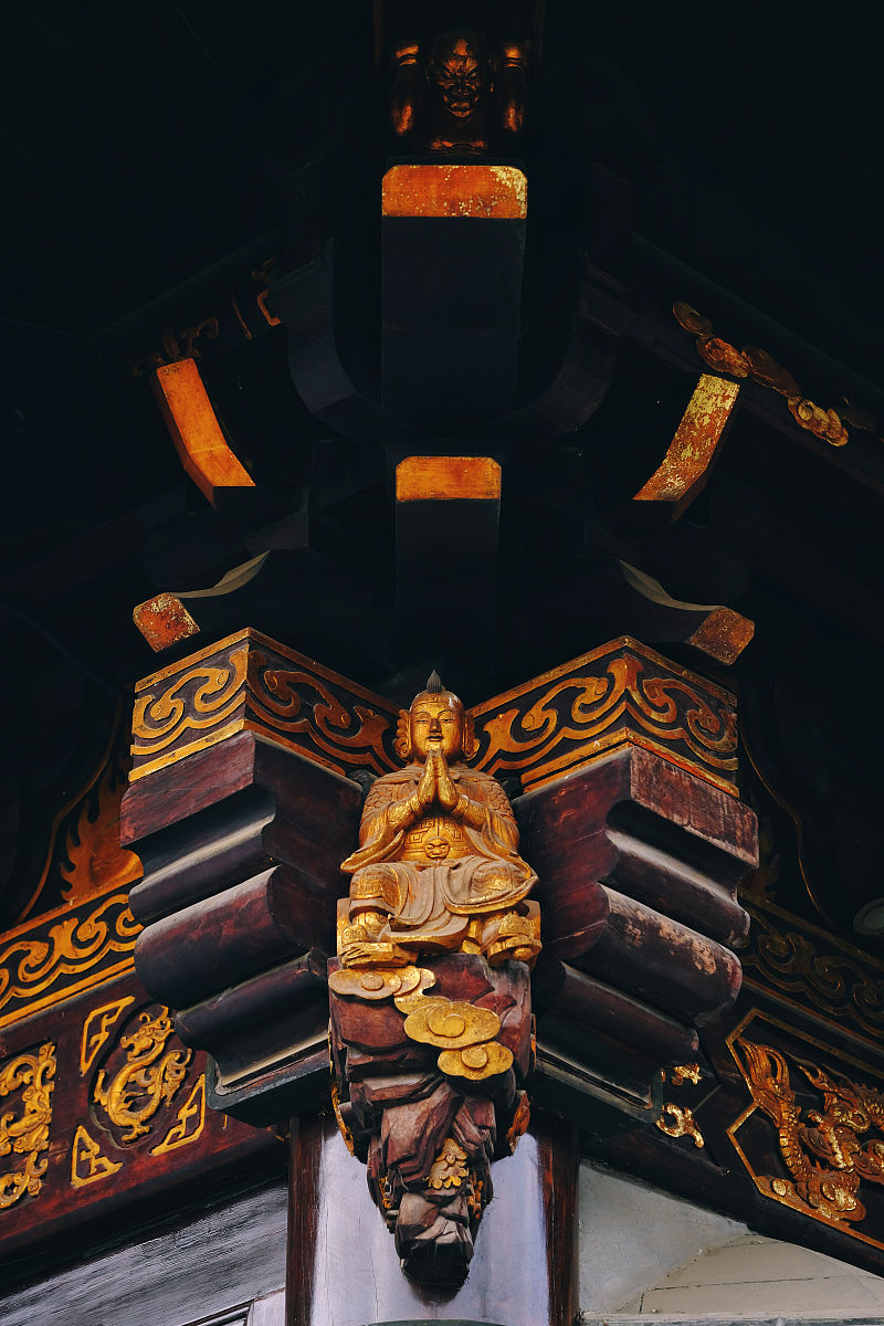 2020年11月29日,西安大慈恩寺和大雁塔,大慈恩寺建筑局部.