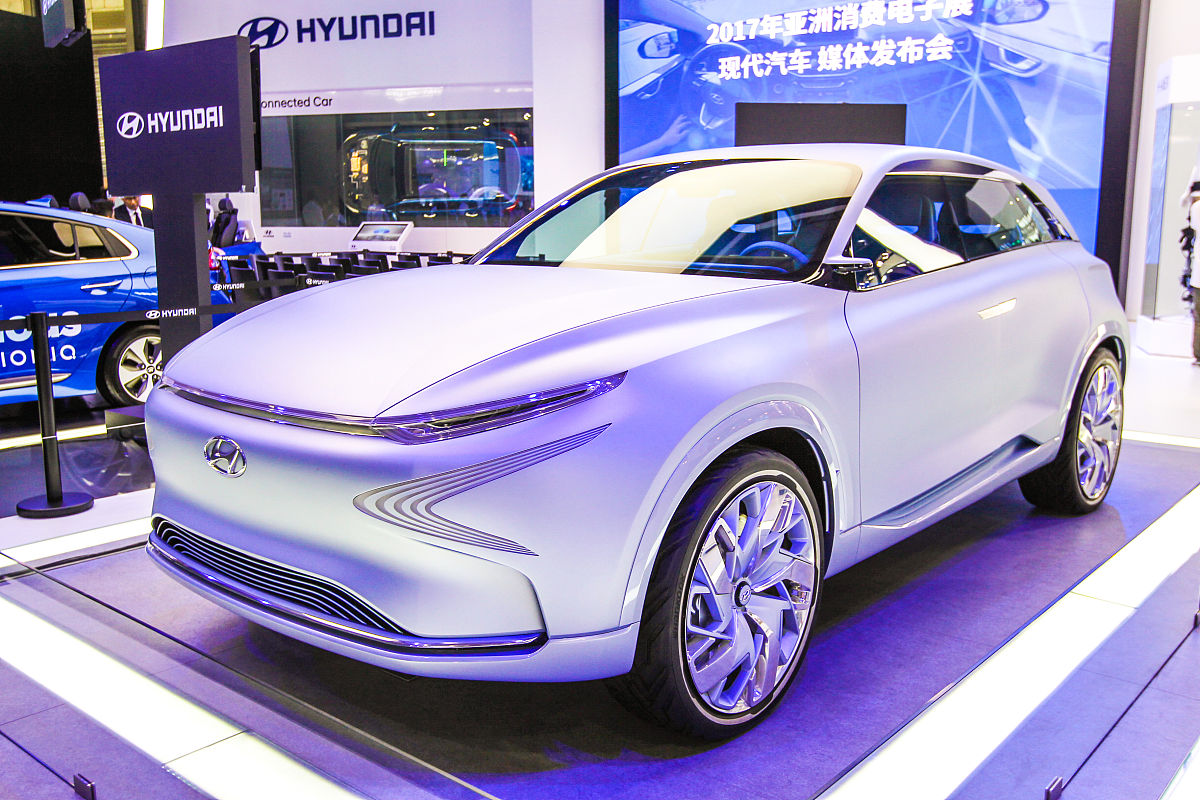 2017年6月7日,上海亚洲消费电子展,现代汽车概念车 fuel cell.