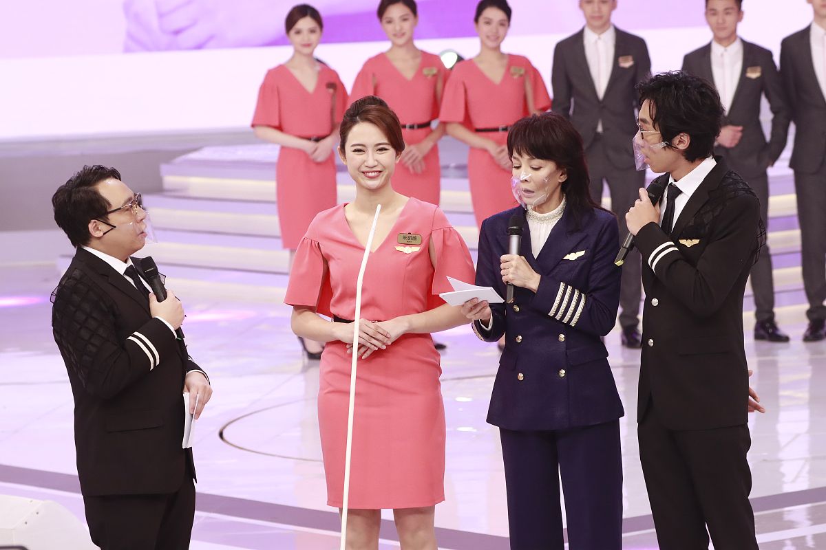 2020年12月26日,香港,tvb《 冲上云霄大选》直播决赛现场.郑裕玲