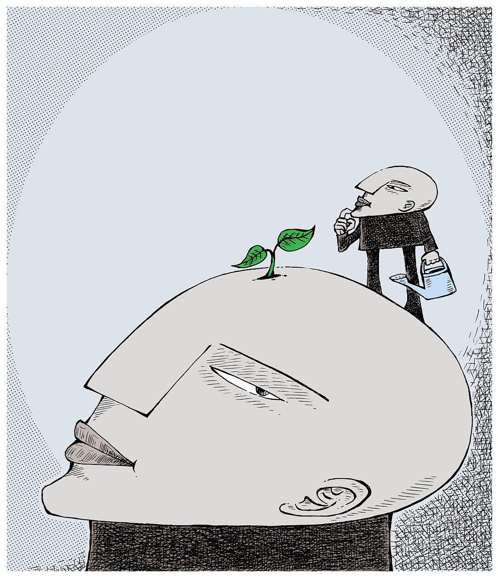 方唐先生漫画《欲》：得与失的沉重思考