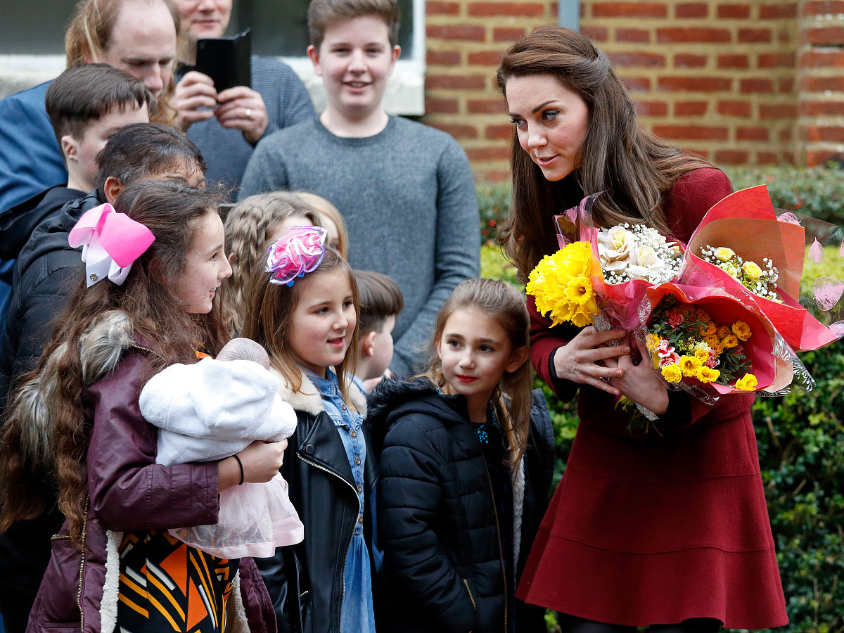 当地时间2017年2月22日,英国威尔士,凯特王妃(duchess of cambridge)