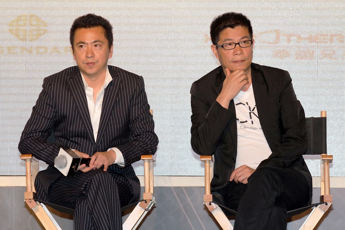 2011年6月9日,北京,华谊兄弟联手传奇东方制作世界级英文电影 .王中军