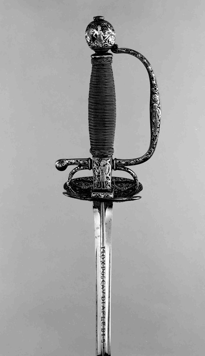 smallsword, probably french, circa 1700-20. artist unknown. (pho