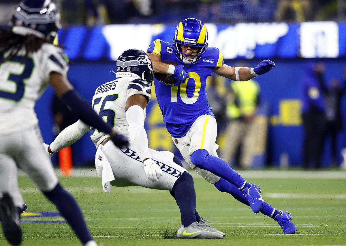 inglewood, california - december 21:  cooper kupp #10 of the los