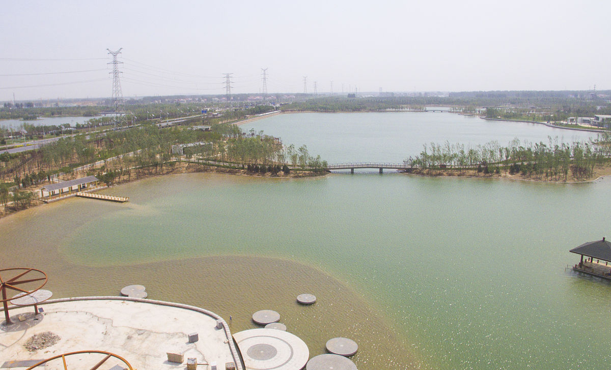 2018年5月4日,郑州,已经建成并开放的起步园区.
