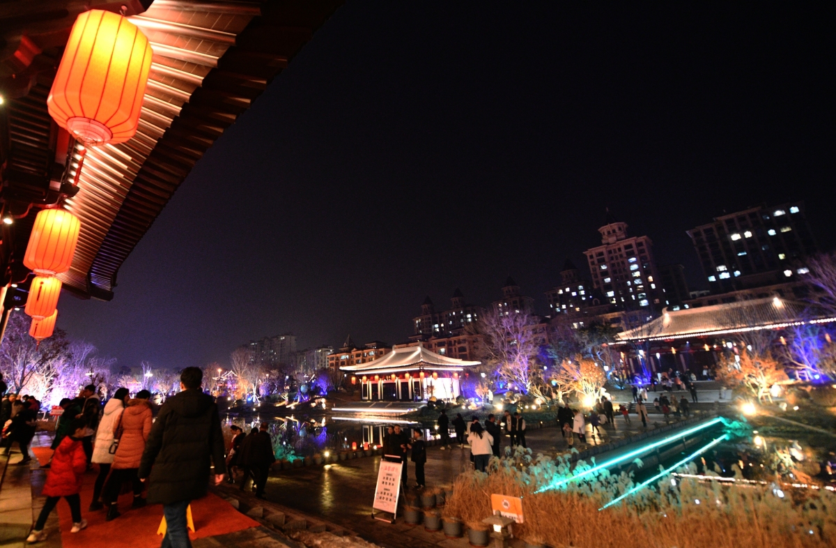 重阳节夜景图片
