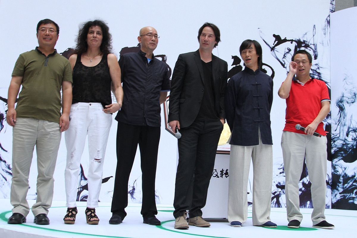 2013年6月20日,北京,《太极侠》与360巅峰对话发布会.基努-里维斯(kea