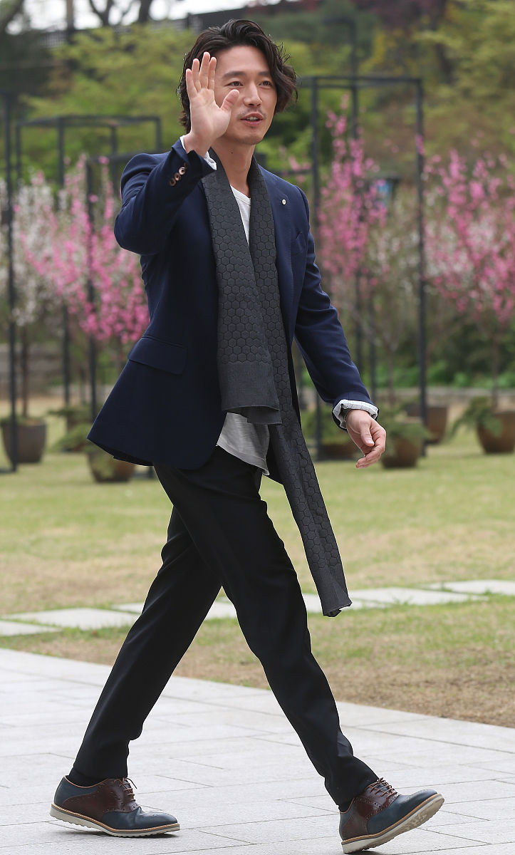 2014年4月12日,韩国首尔,韩国男星吴智昊在首尔新罗酒店举办婚礼. 张