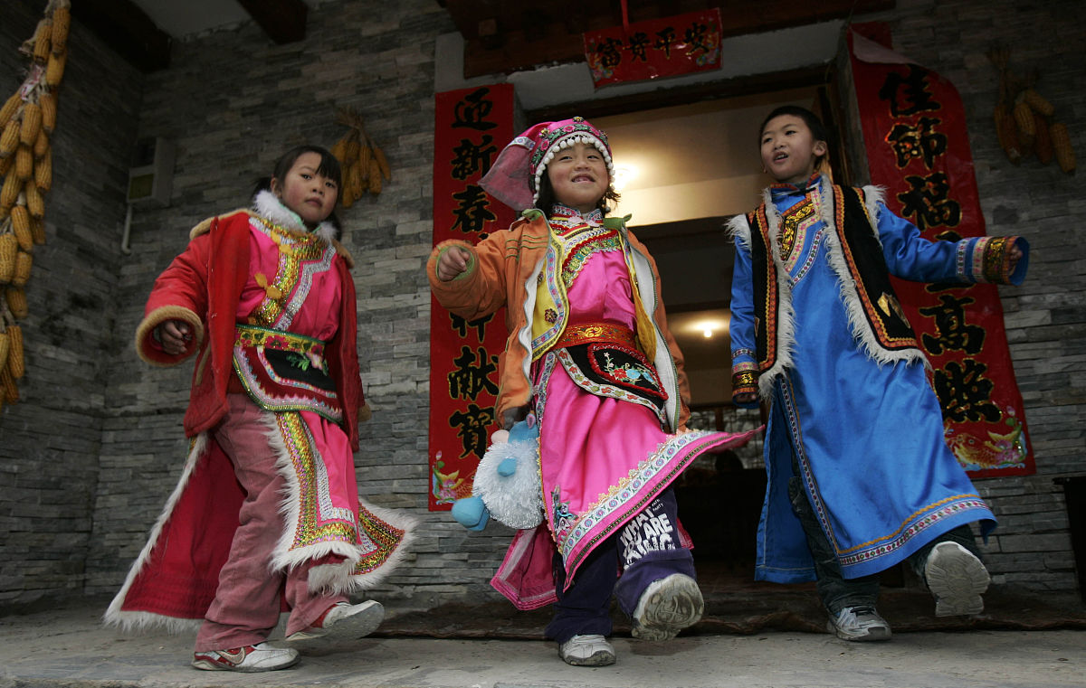 2009年1月23日,吉娜羌寨位于北川南大门,是震后新建的,有北川第一羌寨